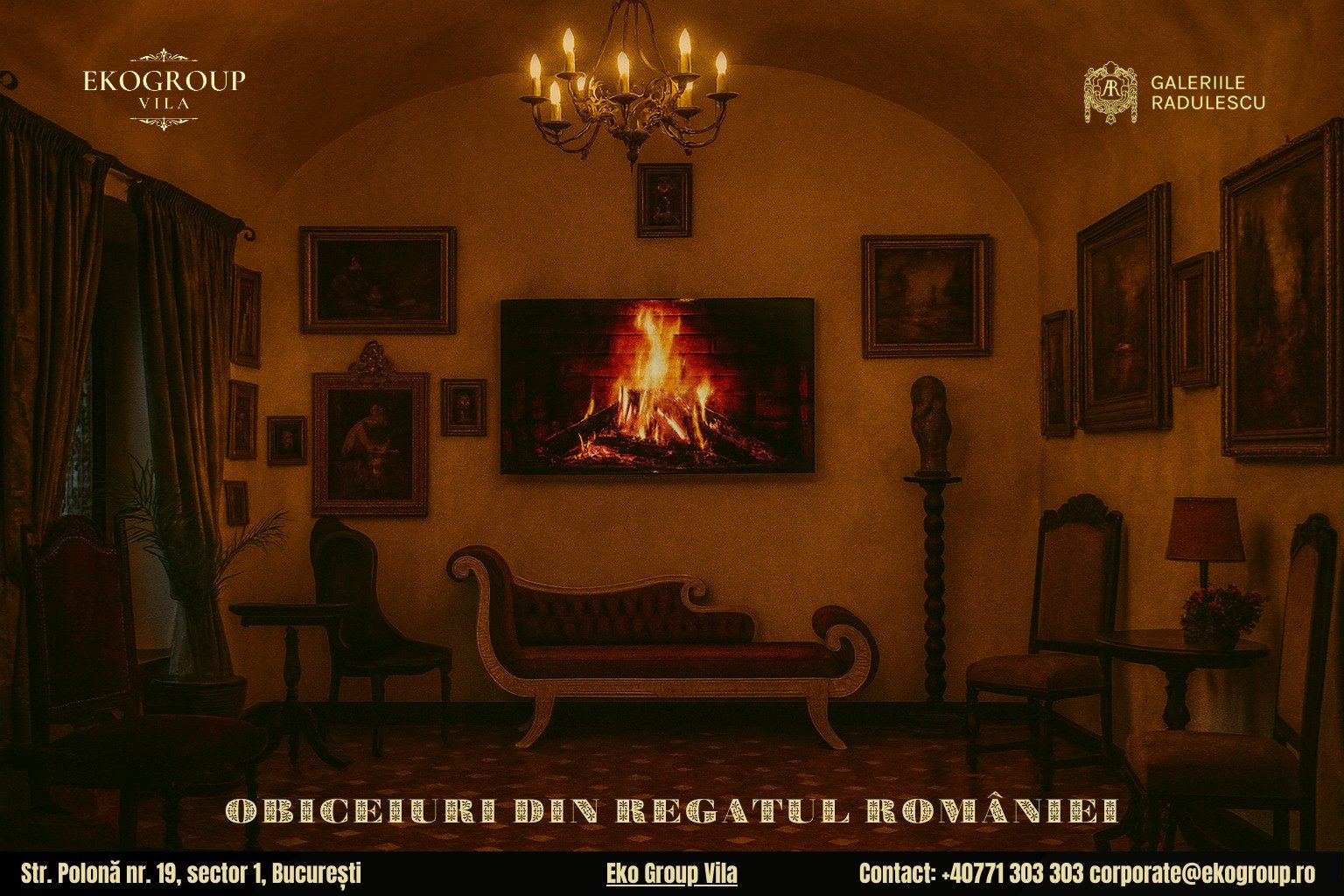 Obiceiuri de iarnă din Bucureștiul regal, readuse la viață în cadrul expoziției Crăciunul anilor ’30 de la Eko Group Vila