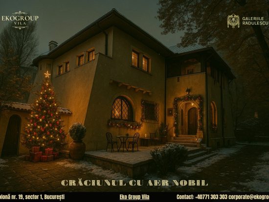 O poveste de Crăciun în farmecul anilor ’30: atmosfera Casei Tătărăscu, azi Eko Group Vila
