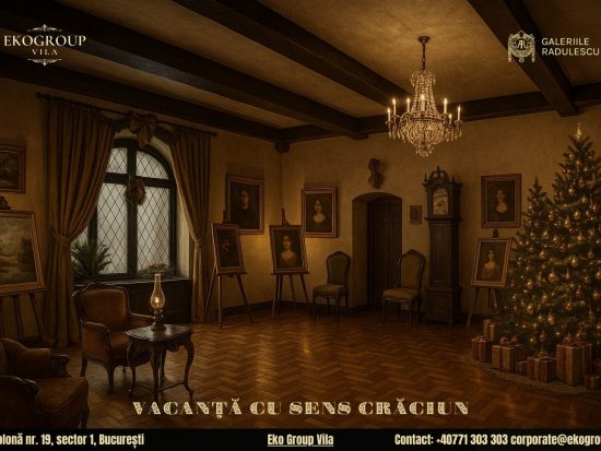 Vacanța de Crăciun transformată într-o experiență culturală la Eko Group Vila în stilul anilor ’30